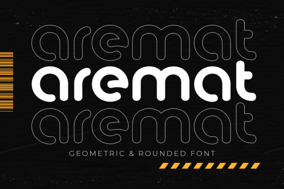 Aremat: The Geometric Font That Brings Cool Precision to Your Work