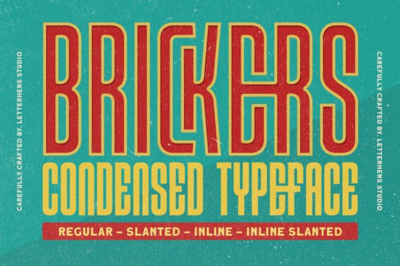 Brickers: A Modern Display Font for Crisp, Contemporary Design