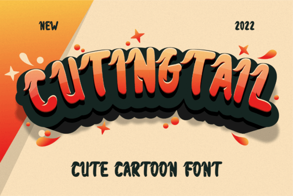 Cuting Tail: A Modern Display Font for Bold Branding