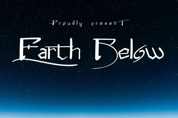 Earth Below: A Creative Font for Modern Branding