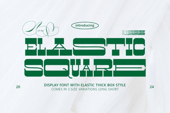 Elastic Square: A Contemporary Font with Casual Charm