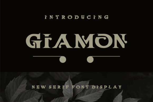 Giamon: A Modern Display Font for Bold, Clean Designs