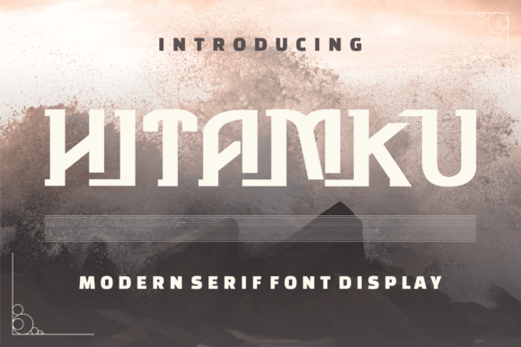 Hitamku: A Display Font for Bold, Modern Design