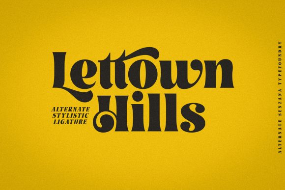 Lettown Hills: A Modern Display Font for Bold Branding