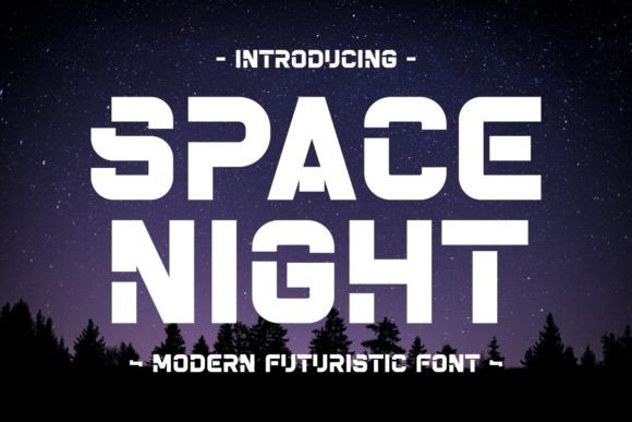 Space Night: The Modern Display Font for Cosmic Projects