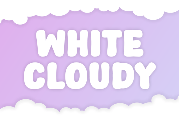 White Cloudy: A Font Balancing Strength and Elegance