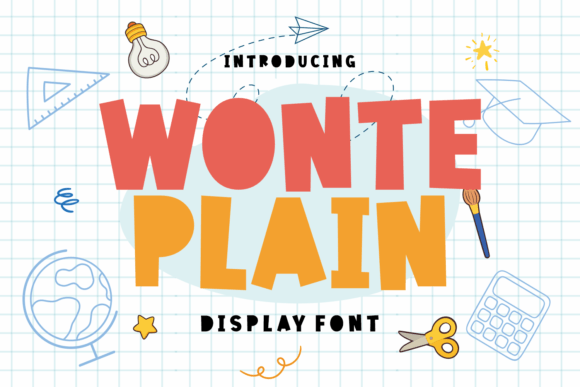 Wonte Plain: The Quirky Display Font for Modern Projects